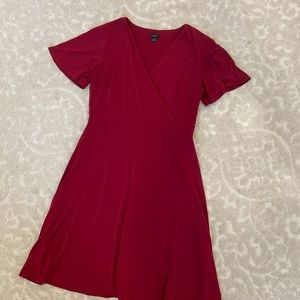 Ann Taylor Dress Maroon Red Dress